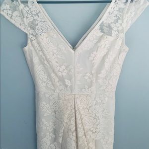 BCBG Ivory lace romper!